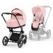 Cybex Priam, Chrome Black/Peach Pink, Barnevogn