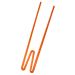 Plastspisepinne for nybegynnere, 1stk, Rice - Oransje