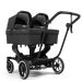 Tvillingvogn, NXT Twin Black, Inkl. liggedeler Lounge Black Eco, Emmaljunga