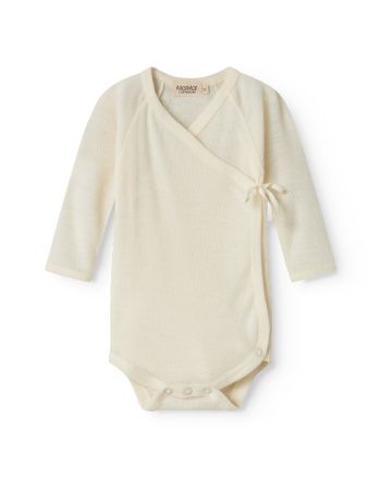 Omslagsbody, MarMar, Wool Rib, Belita, Natural