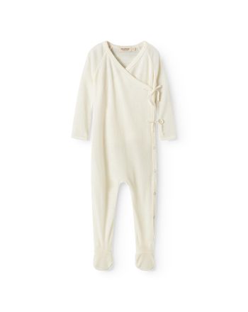 Heldress m/fot, MarMar, Wool Rib, Rubetta, Natural
