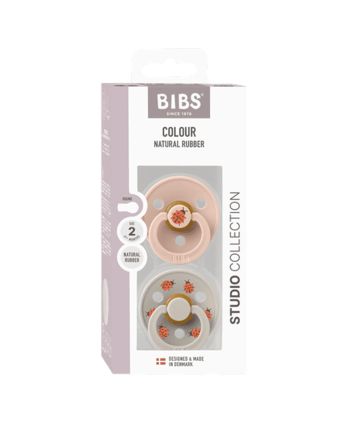 Smokk, BIBS, 2 Pk, Ladybug Latex Size 2, Blush Mix