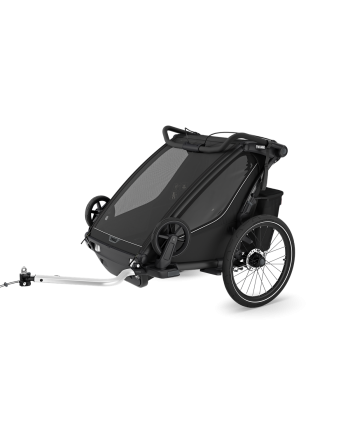 Sykkelvogn, Thule, Chariot Sport 2, Gen3, Double, Black