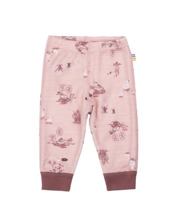 Leggings, Joha, Ull/Bambus, Light Pink