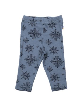 Leggings, Joha, Ull, Snowflake, Blå