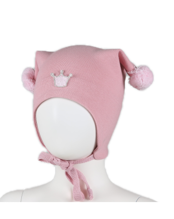 Kivat Bomullslue Vintage Pink m/krone