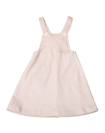 Pinafor Dress, Joha, Hvit AOP