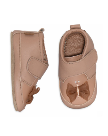 Melton Skinntøfler Sommerfulg, Tawny Brown