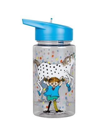Rätt Start Drikkeflaske Blå 550 ml, Pippi Bursdag