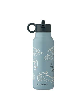 Liewood Flaske Falk 350ml, Race Cars / Beach Blue