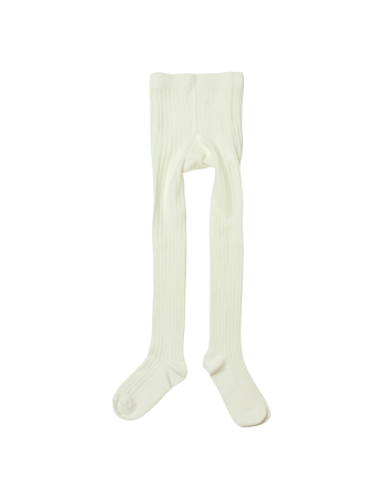 Joha Ullstrømpebukse Rib, Offwhite