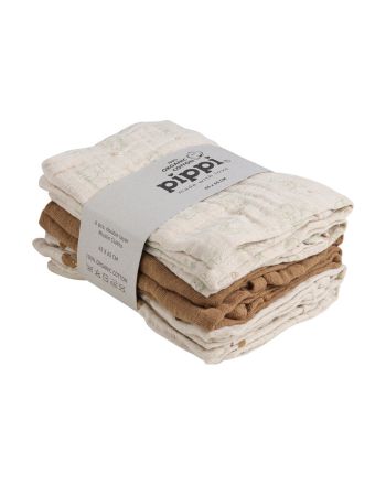 Gassklut, Pippi, 6pk, Almond