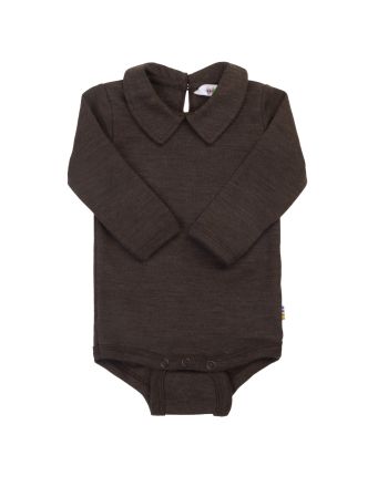 Joha Body m/krage, Ull/Silke, Brun