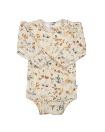 Body, Joha, Merinoull, Blomster, Offwhite