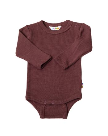Body with l/s and puff, Joha, Wool/Silk Bordeaux