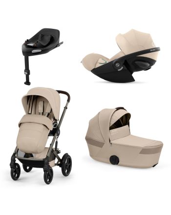 Cybex Talos S Lux, Almond Beige Fold Cot, Inkl. Cloud G3, Almond Beige + Base