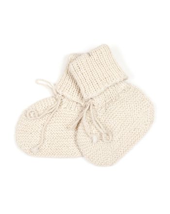 Baby Sokker, Huttelihut, Alpaca Wool, Off White