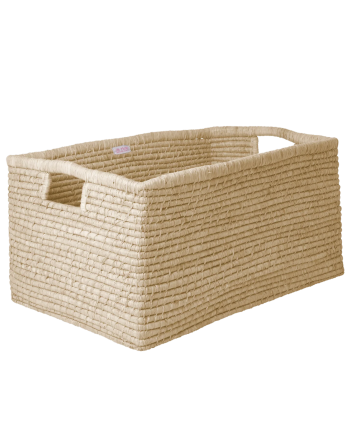 Oppbevaringskurv, Raffia Natur, Ekstra stor, Rice