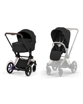 Cybex ePriam, Rose Gold/Sepia Black, Komplett barnevogn, New Generation