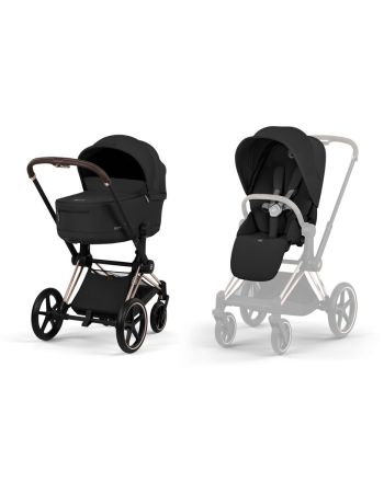Cybex Priam, Rose Gold/Sepia Black, Komplett barnevogn, New Generation