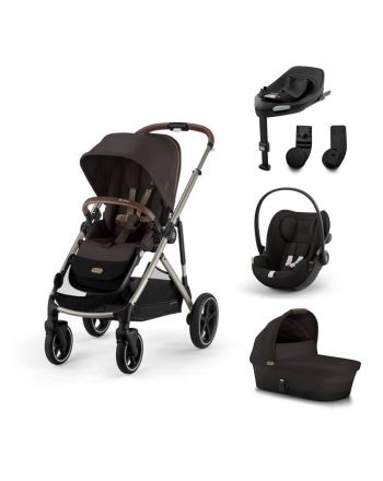 Cybex Gazelle S, Chocolate Brown Ink. Cloud G, Moon Black + Base