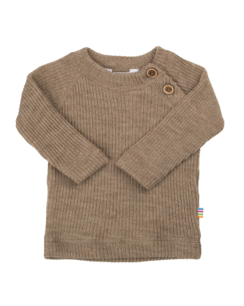 Genser, Joha, Merinoull, Beige Melange