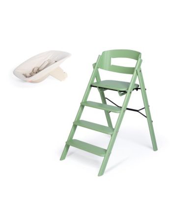 Klapp Barnestol, Kaos, Bøk, Pale Green + Baby Seat Ivory
