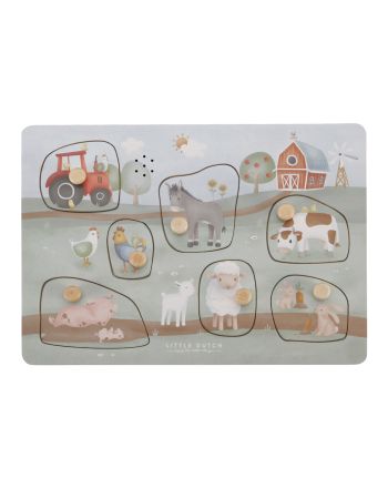 Puslespill m/lyd, Little Dutch, Little Farm