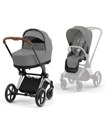 Cybex e-Priam, Chrome Brown/Mirage Grey, Barnevogn