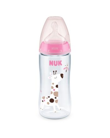 Flaske, NUK, First Choice+ Temp Control, Giraf, 300ml