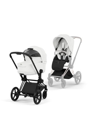 Cybex Priam, Style Collection, Komplett Barnevogn, New Generation, Matt Black/Off White