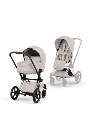 Cybex Priam, Style Collection, Komplett Barnevogn, New Generation, Rose Gold/City Grey