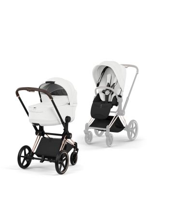 Cybex Priam, Style Collection, Komplett Barnevogn, New Generation, Rose Gold/Off White
