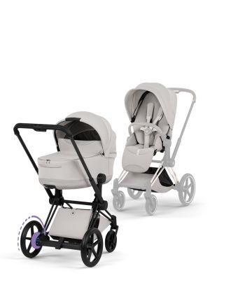 Cybex ePriam, Style Collection, Komplett Barnevogn, New Generation, Matt Black/City Grey