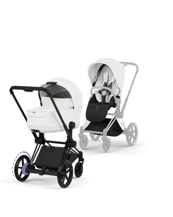 Cybex ePriam, Style Collection, Komplett Barnevogn, New Generation, Matt Black/Off White