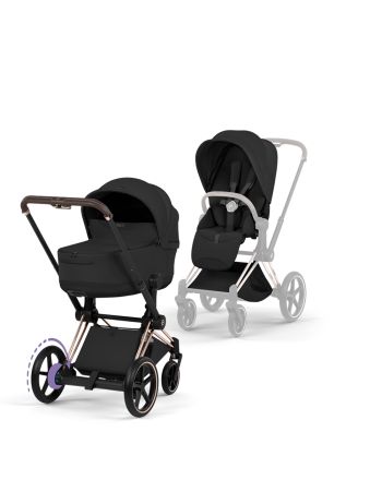 Cybex ePriam, Style Collection, Komplett Barnevogn, New Generation, Rose Gold/Sepia Black