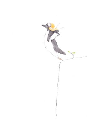 Poster, Tails, Pingvinen som flyr, 21x30 cm