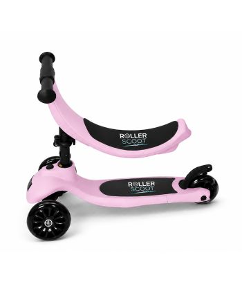 4-i-1 Sparkesykkel, Roller Scoot, Pink