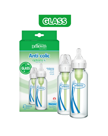 Dr.Brown Glassflaske Option+ Std 250ml, 2 pk