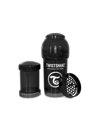 Flaske, Twistshake, Anti-Colic - 180ml, Sort