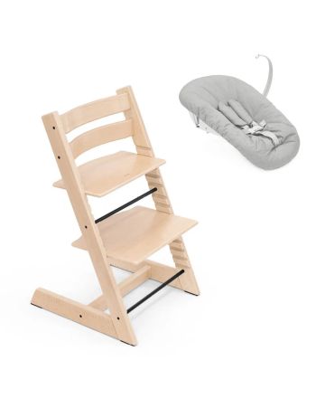 Tripp Trapp® HC Bundle Natural + Newborn Set Grey