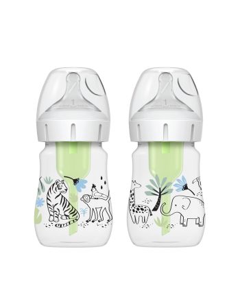 Dr. Briwn Flaske Wideneck 150ml Option+, 2pk Jungel